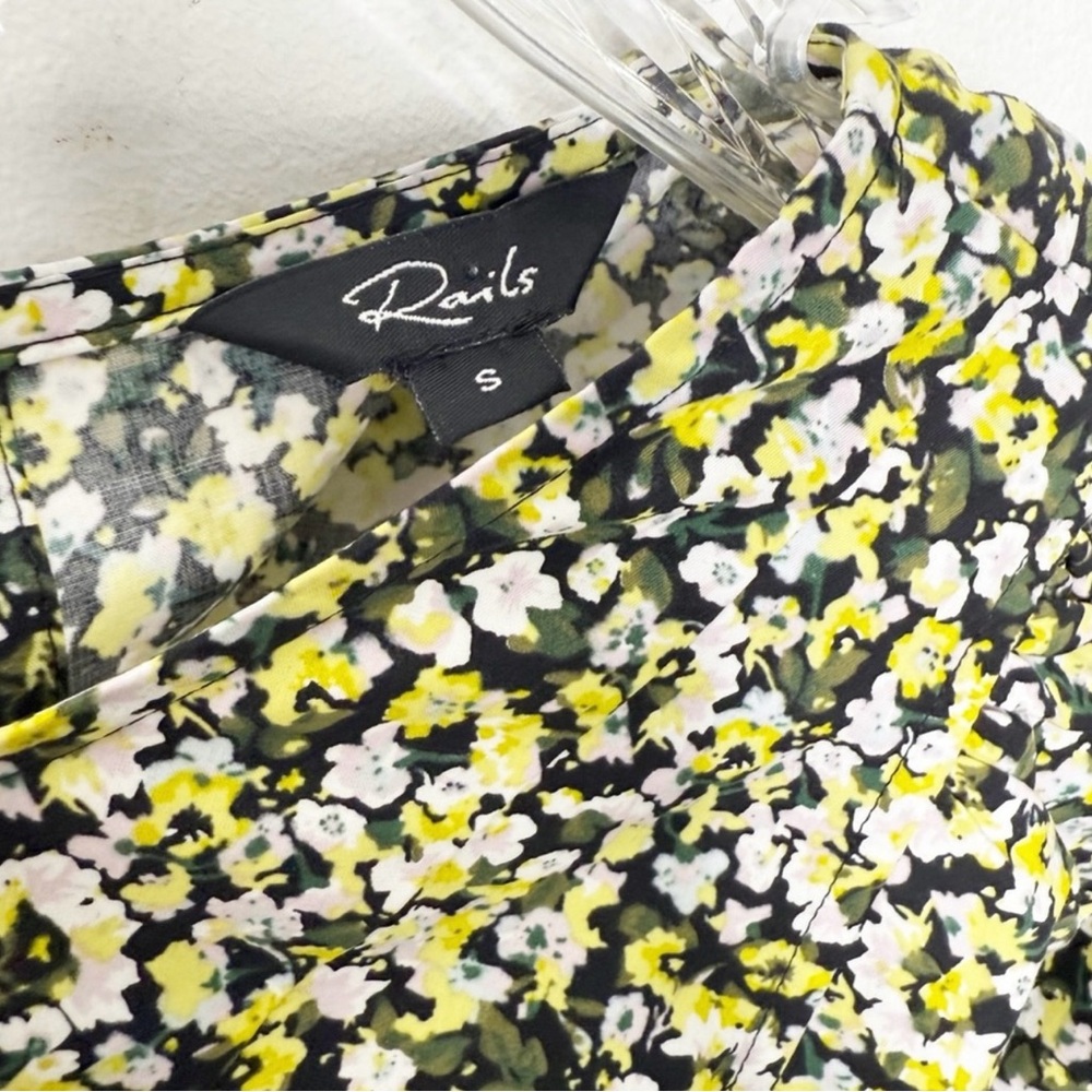RAILS | Louise Chrysanthemum Ditsy Floral Tiered Cottage Boho Dress Sz. Small - Picture 4 of 6